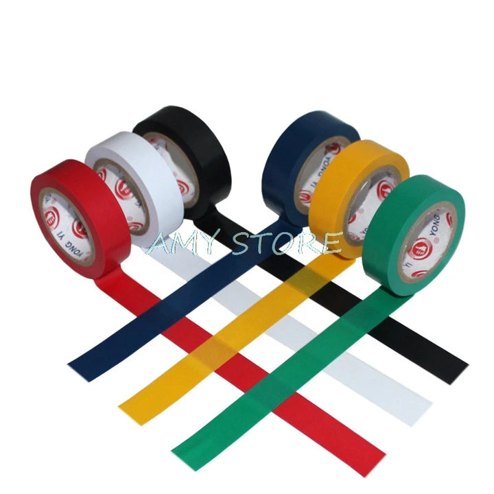 1Pc PVC 18mm Electric Wire Cable Wrap Insulation Electrical Adhesive Tape Flame Retardant Connect Waterproof High-Temp 18M Roll