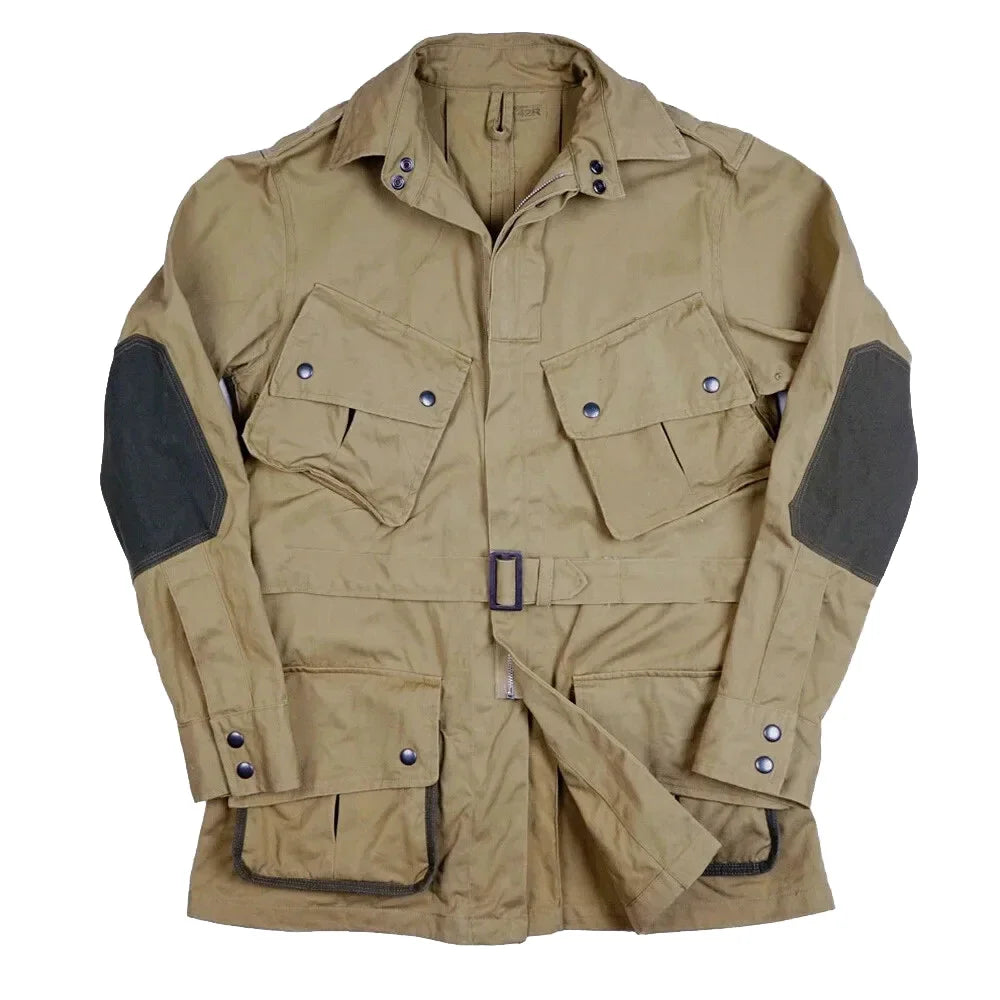 American M42 Soldier Coat Paratroooer Tactical Outdoor Windbreaker Retro WW2 US Training Jacket Running Suit WWII WW2
