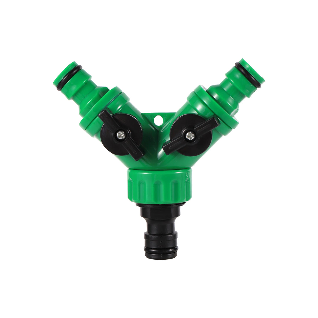 Garden Irrigation Y-shaped Water Splitter 1/2" 3/4" Female Thread 2-Way Water Valve Watering System Water Controller Switch
