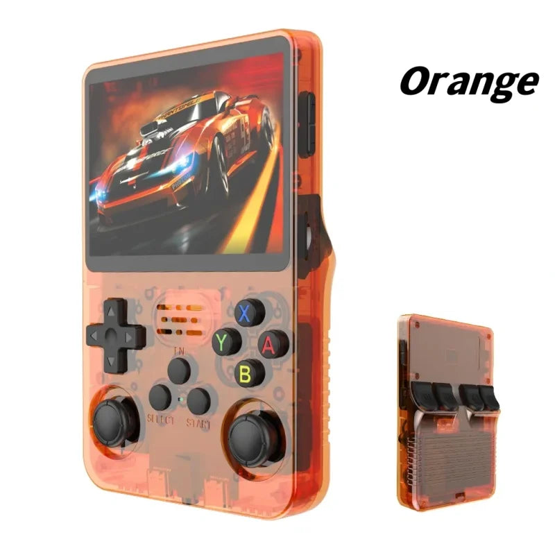 R36S Retro Handheld Video Game Console Linux System 3.5 Inch IPS Screen Portable Player 64GB GamesMultiple colors are available