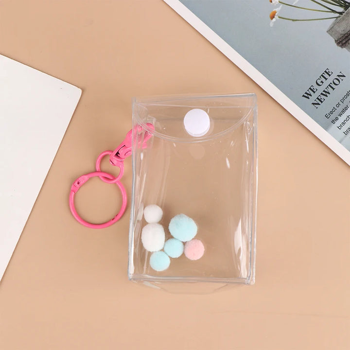 Transparent PVC Mystery Box Organizer Box Keychain Bag Protect Mystery Toy Storage Case for Jasmine Bubble Matt Doll Toy