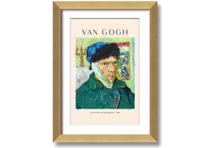 Self-Portrait With Bandaged Ear - 1889By Van Gogh