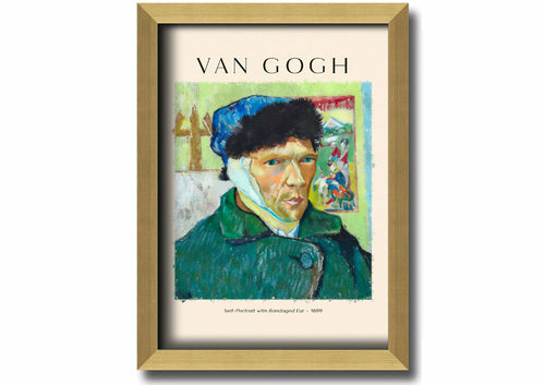 Self-Portrait With Bandaged Ear - 1889By Van Gogh