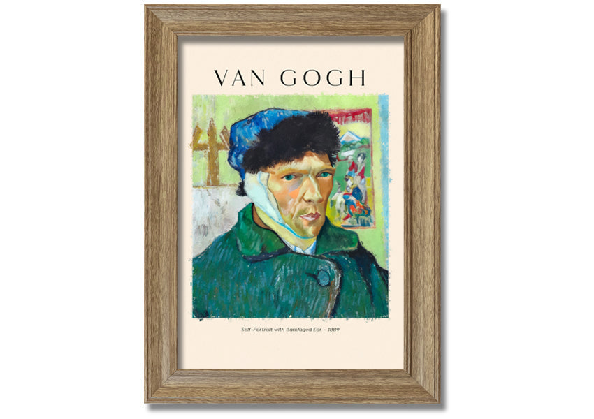 Self-Portrait With Bandaged Ear - 1889By Van Gogh