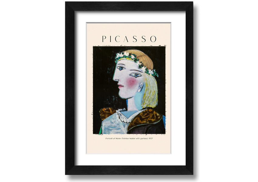 Portrait Of Marie-Therese Walter With Garland, 1937 By Picasso