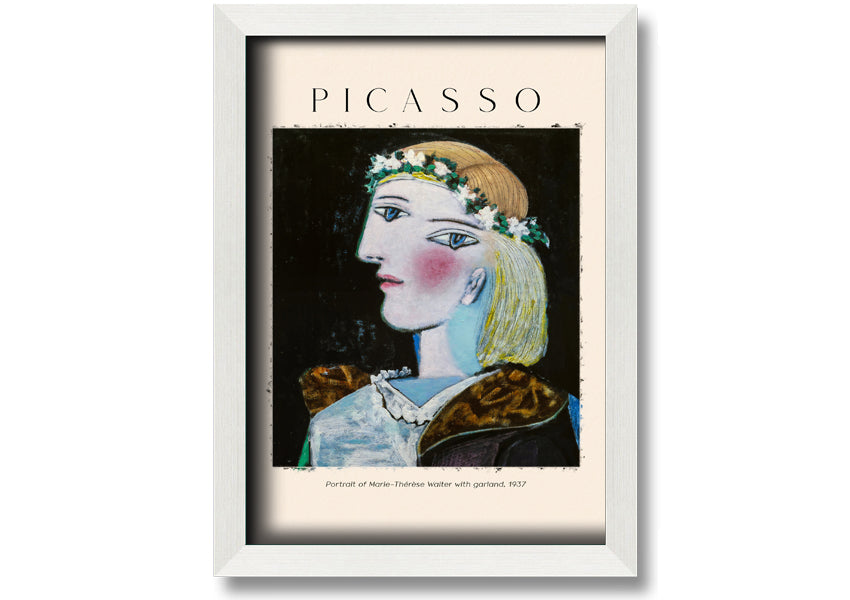 Portrait Of Marie-Therese Walter With Garland, 1937 By Picasso