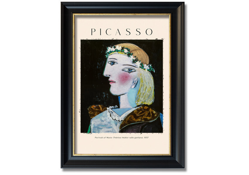 Portrait Of Marie-Therese Walter With Garland, 1937 By Picasso