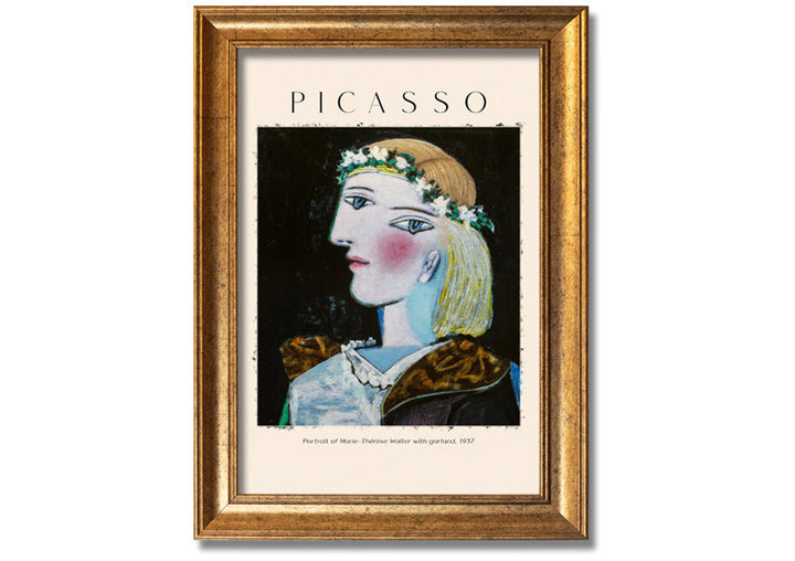 Portrait Of Marie-Therese Walter With Garland, 1937 By Picasso