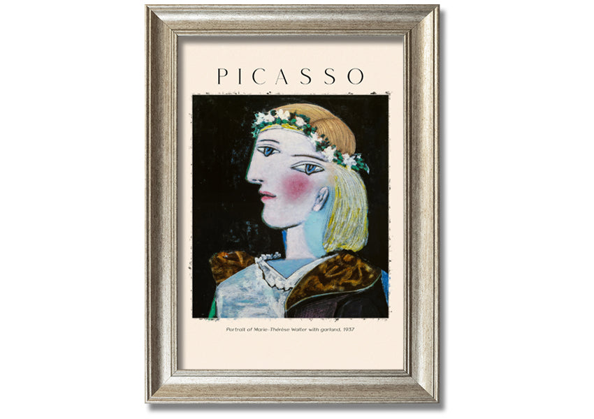 Portrait Of Marie-Therese Walter With Garland, 1937 By Picasso