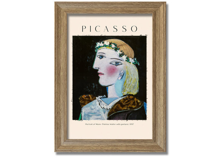 Portrait Of Marie-Therese Walter With Garland, 1937 By Picasso