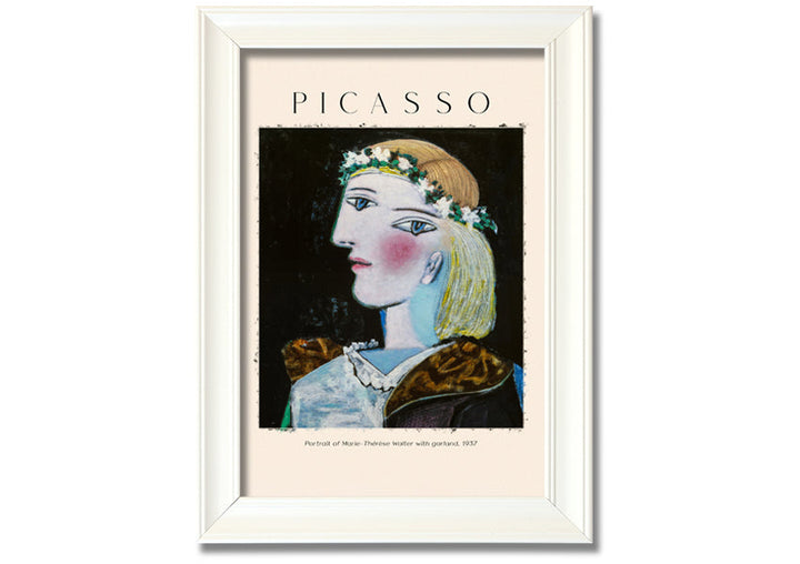 Portrait Of Marie-Therese Walter With Garland, 1937 By Picasso
