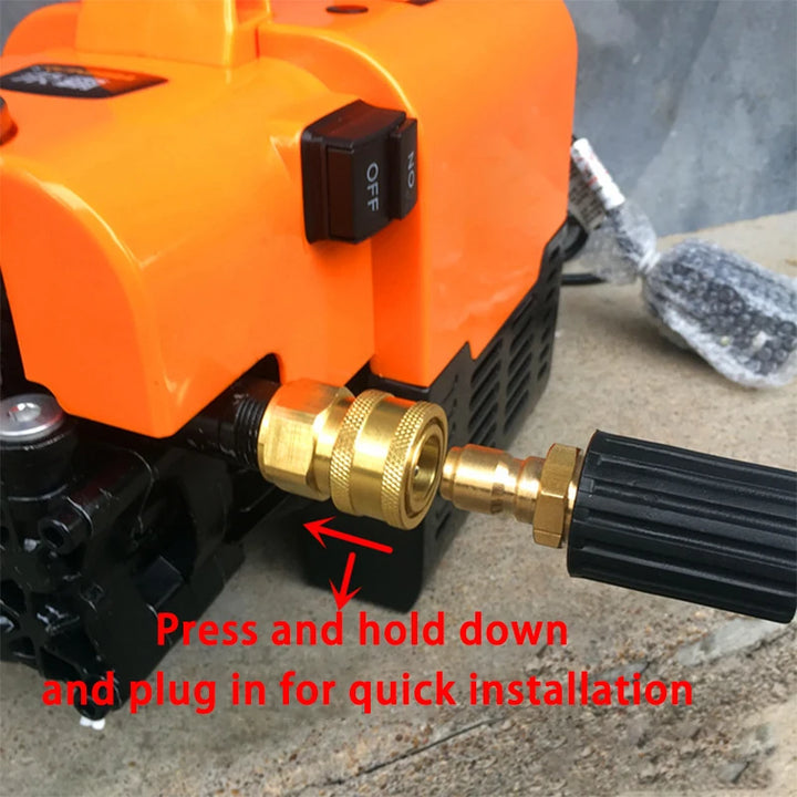 High Pressure Washer M22 3/8 Adapter Quick Connector Quick Release Fitting Power Washer Fast Connection Quick Coupler