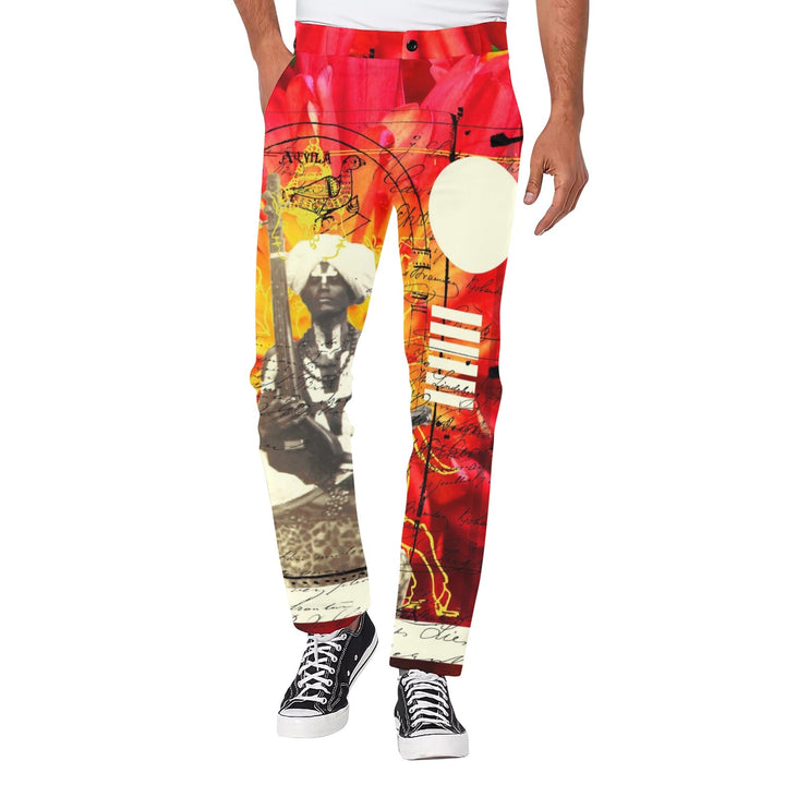 THE SITAR PLAYER II Men's All Over Print Casual Pants