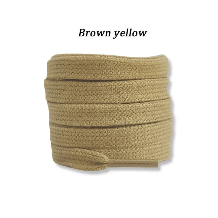 New Flat Cotton Shoelaces for Sneakers AF1 AJ1 Shoelace High-top Canvas Casual Shoe Laces No Elasticity Shoestrings Men Women