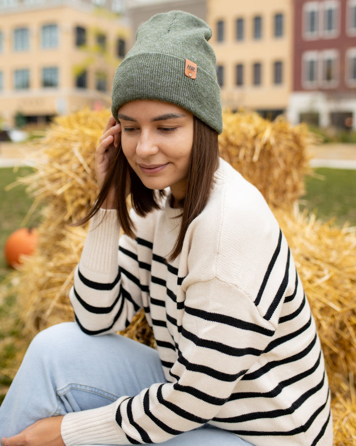 HAAKWEAR Knit Cuffed Beanie - Forest Green