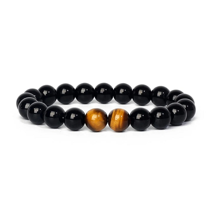Man Bracelets Magnetic Hematite Tiger Eye Black Obisidian Triple Protection Health Care Women's Bracelet Weight Loss JewelryGift