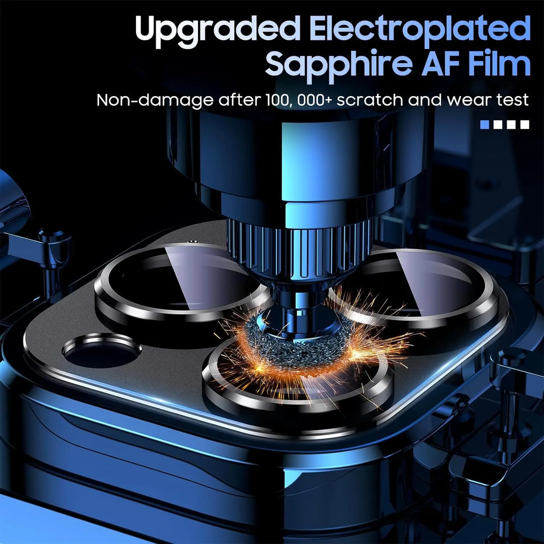 Titanium Black Metal Glass Camera Lens Screen Protector For iPhone 16 Pro Max 16 Plus 16 Protection Cover 15Pro 14Pro Accessory