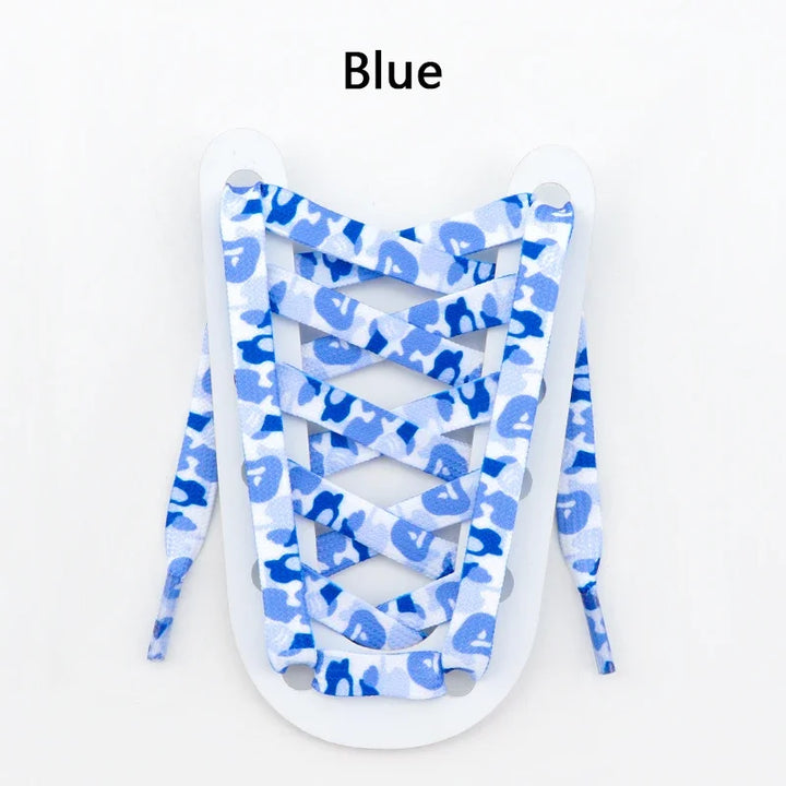 Colorful Shoelaces Camouflage Print Flat Shoe Laces For Sneakers AJ1&AF1 Boot Men And Women Leisure Shoestring Accessories