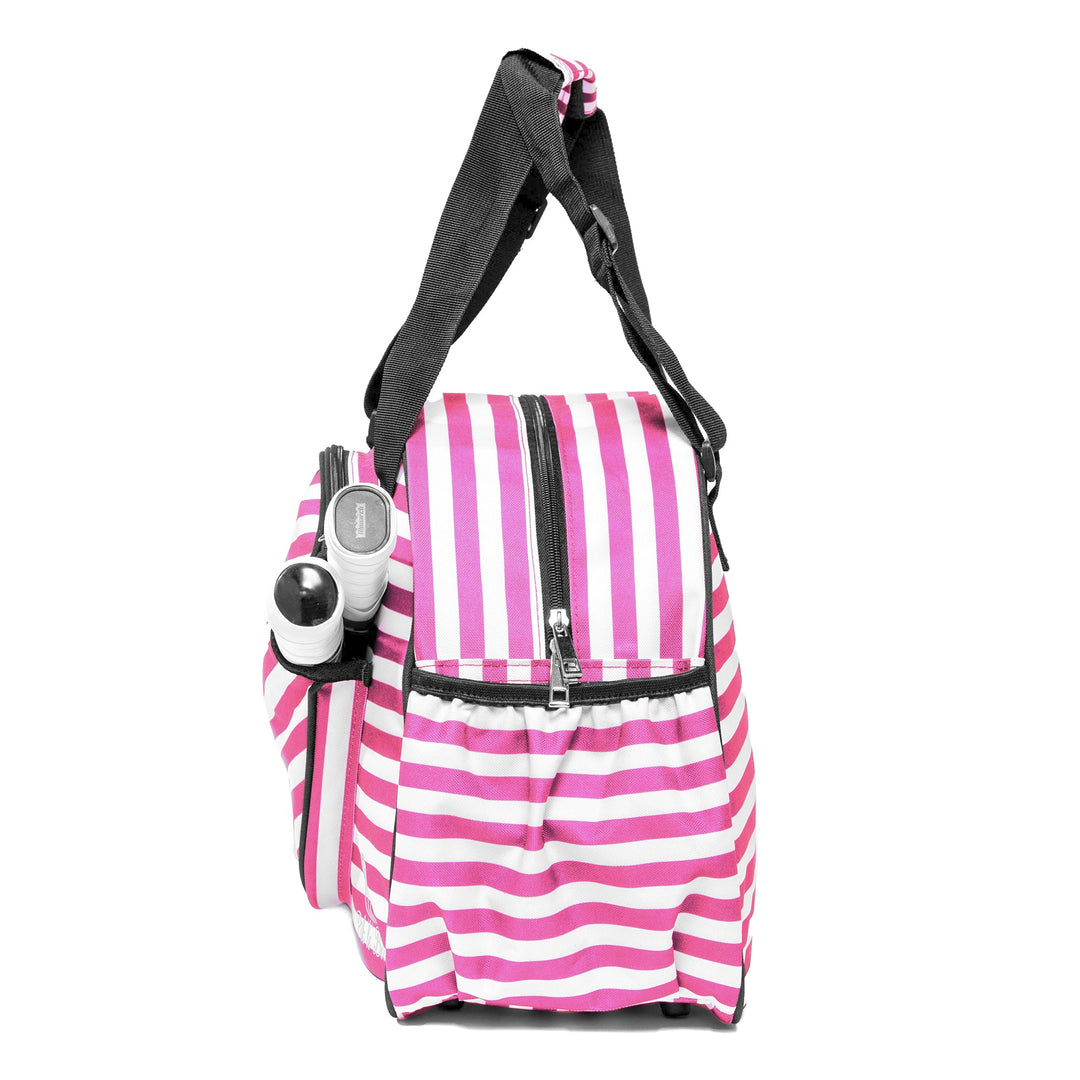 Pink Stripes Pickleball Bag & Sports Tote