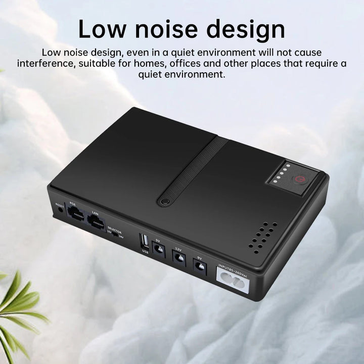 US 1036P Router 5V 9V 12V Optical Cat Monitoring Backup Mobile Uninterruptible Power Supply Phone DC UPS Power Supply 10400mah