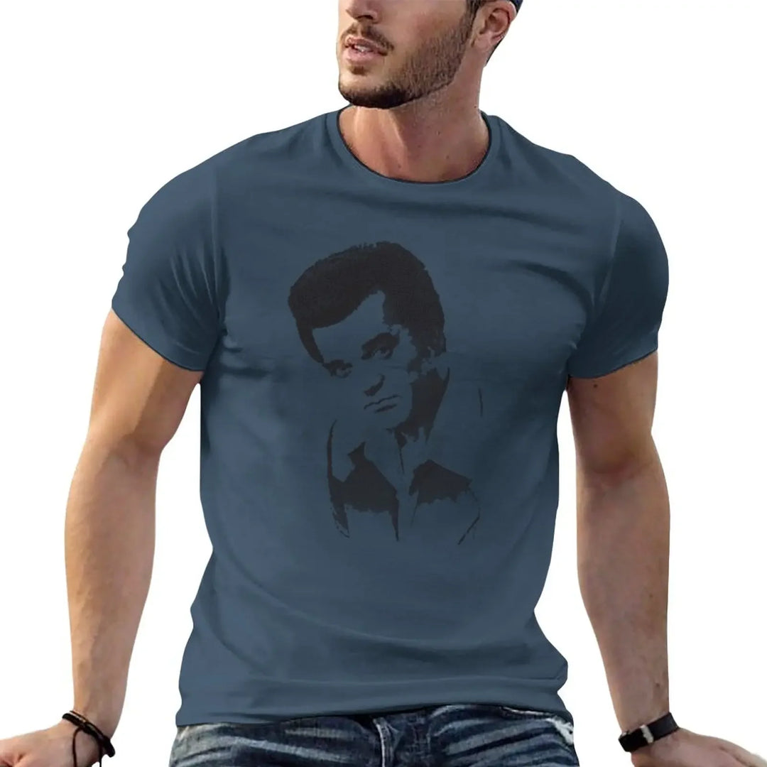 New Conway Twitty Halftone T-Shirt hippie clothes Tee shirt custom t shirts sports fan t-shirts workout shirts for men
