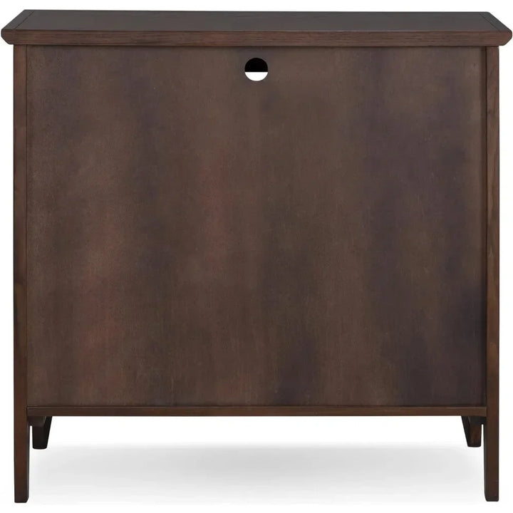 Furniture Entryway Curio Cabinet with Interior Light, Chocolate Oak