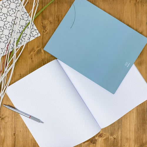 Dotted notebook, 108 page, soft touch cover, A4/A5/A5 pad, 24 color