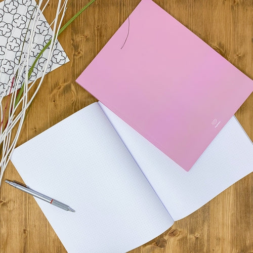 Dotted notebook, 108 page, soft touch cover, A4/A5/A5 pad, 24 color