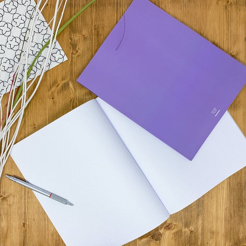 Dotted notebook, 108 page, soft touch cover, A4/A5/A5 pad, 24 color