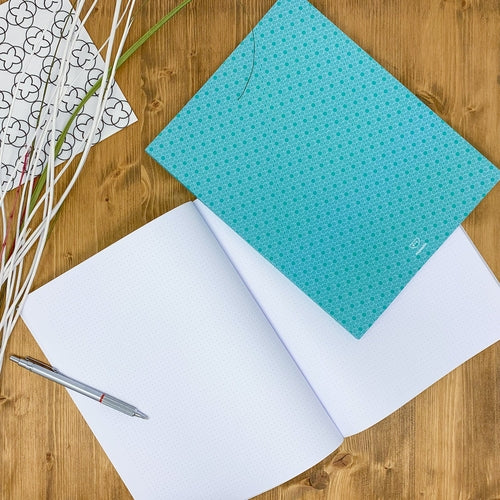 Dotted notebook, 108 page, soft touch cover, A4/A5/A5 pad, 24 color