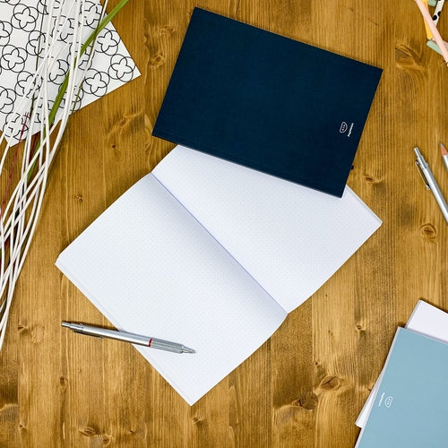 Dotted notebook, 108 page, soft touch cover, A4/A5/A5 pad, 24 color