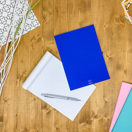 Dotted notebook, 108 page, soft touch cover, A4/A5/A5 pad, 24 color