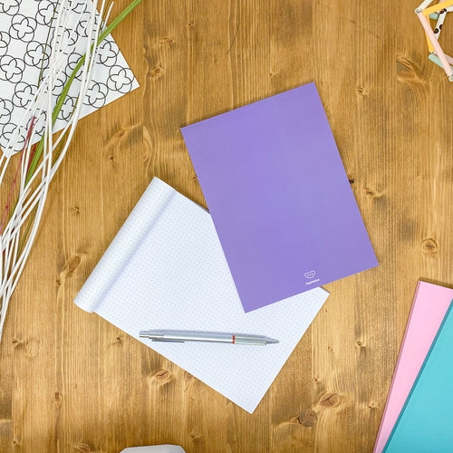 Dotted notebook, 108 page, soft touch cover, A4/A5/A5 pad, 24 color