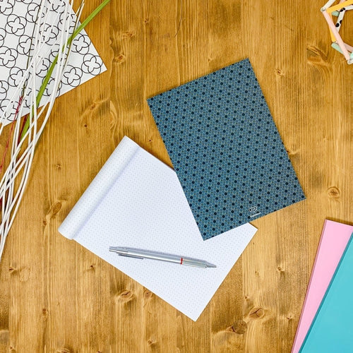 Dotted notebook, 108 page, soft touch cover, A4/A5/A5 pad, 24 color