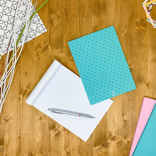 Dotted notebook, 108 page, soft touch cover, A4/A5/A5 pad, 24 color