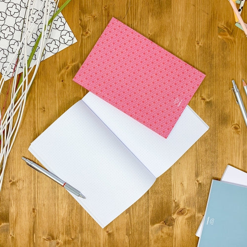 Dotted notebook, 108 page, soft touch cover, A4/A5/A5 pad, 24 color