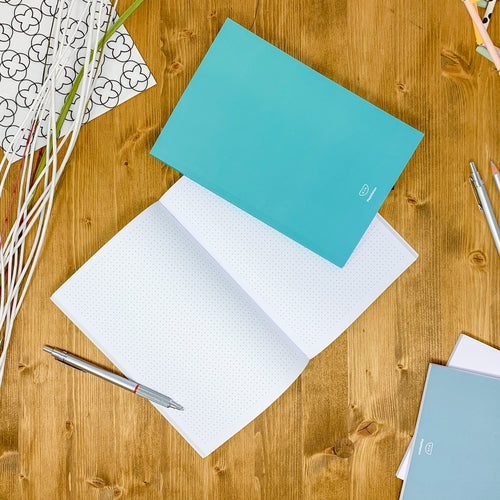 Dotted notebook, 108 page, soft touch cover, A4/A5/A5 pad, 24 color