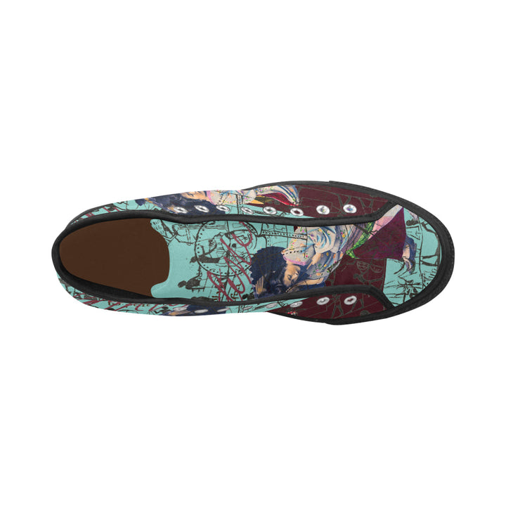 RAIN Men's All Over Print Canvas Sneakers