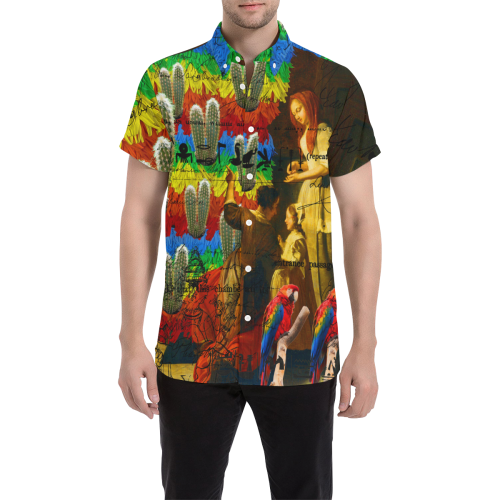 AND THIS, IS THE RAINBOW BRUSH CACTUS. II Men's All Over Print Short