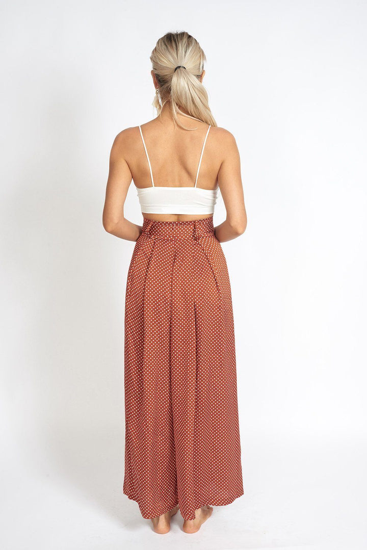 Alessandra Wide Leg Slit Pants