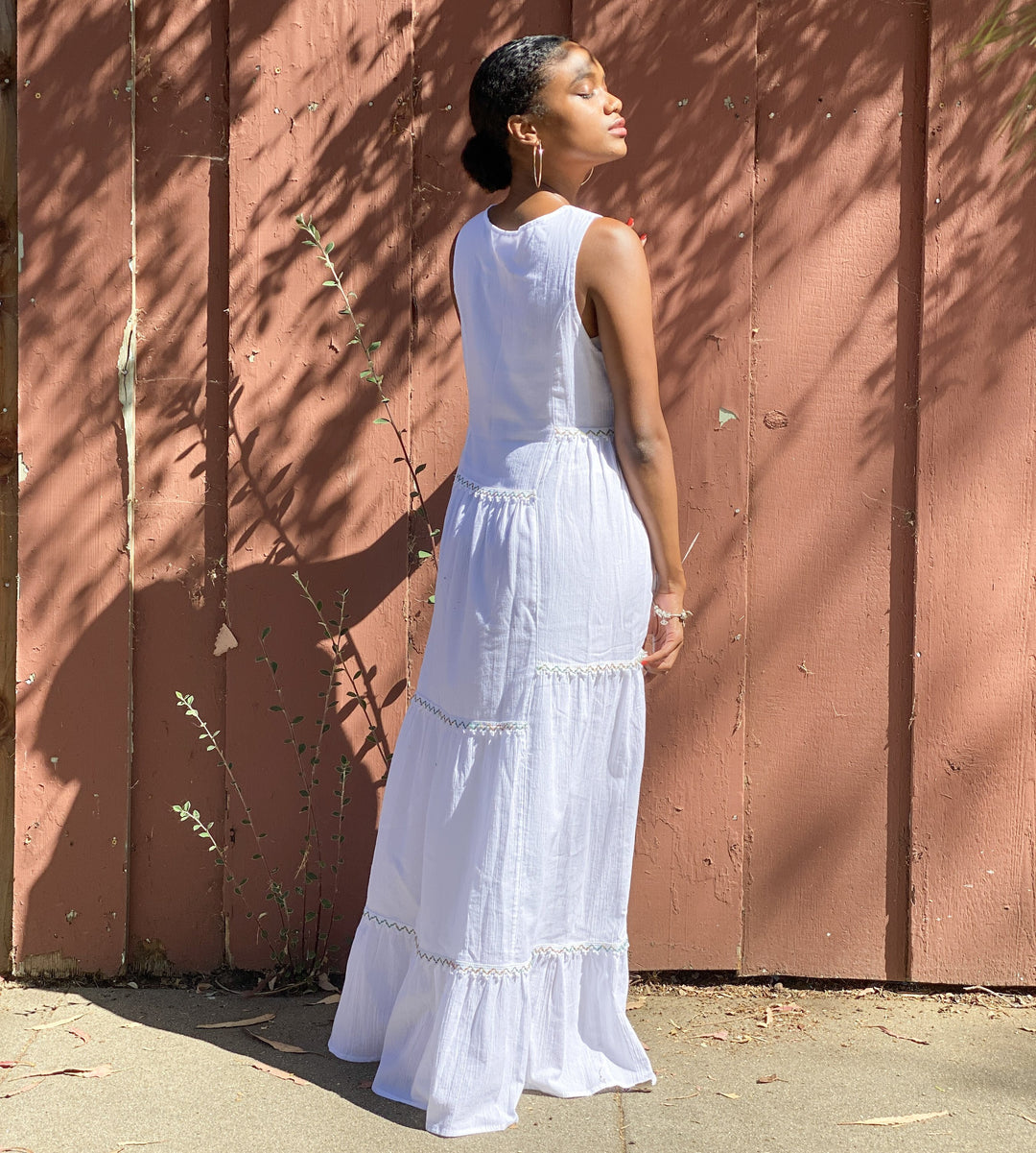 AMALFI MAXI DRESS - WHITE