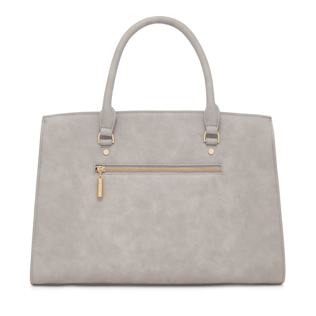 Grey - Aricia Vegan Luxury Computer Bag