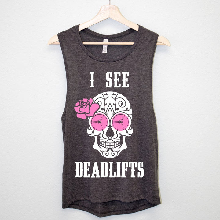 But Did You Die? Sugar Skulls Workout Tank Tops