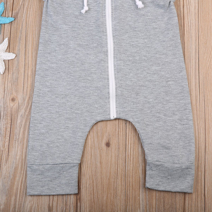 Babies Rabbit Ear Hooded Romper Kids Baby Girls
