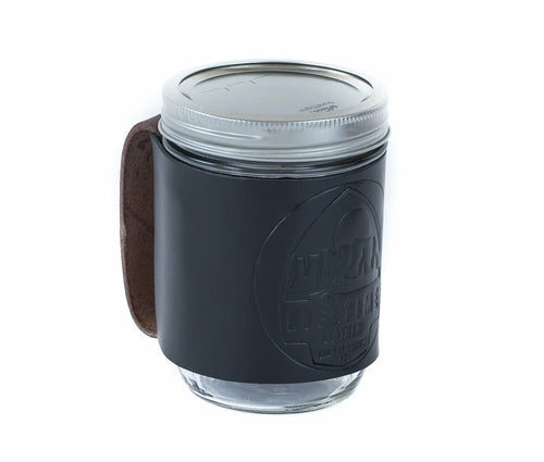 Leather Mason Jar Coozie