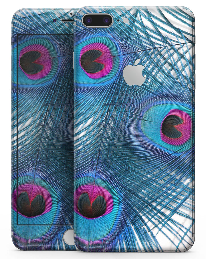 Blue Peacock - Skin-kit for the iPhone 8 or 8 Plus