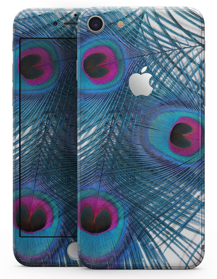 Blue Peacock - Skin-kit for the iPhone 8 or 8 Plus