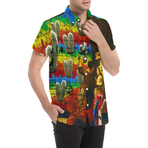 AND THIS, IS THE RAINBOW BRUSH CACTUS. II Men's All Over Print Short