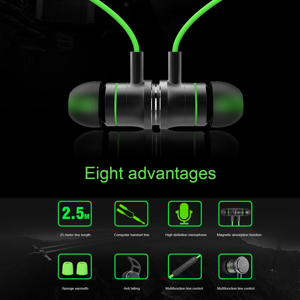 Stereo Bass High Sensitivity Mic Running In-Ear Earphones