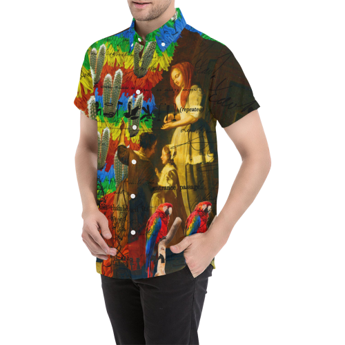 AND THIS, IS THE RAINBOW BRUSH CACTUS. II Men's All Over Print Short